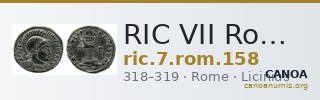RIC VII Rome 158 — CANOA