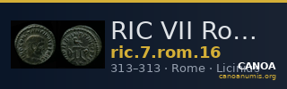 RIC VII Rome 16 — CANOA