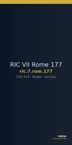 RIC VII Rome 177 — CANOA