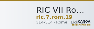 RIC VII Rome 19 — CANOA
