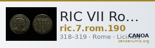 RIC VII Rome 190 — CANOA
