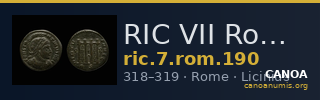 RIC VII Rome 190 — CANOA