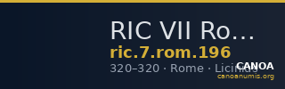 RIC VII Rome 196 — CANOA