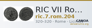 RIC VII Rome 204 — CANOA