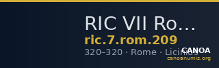 RIC VII Rome 209 — CANOA