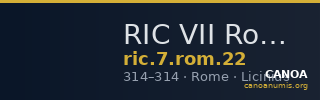 RIC VII Rome 22 — CANOA