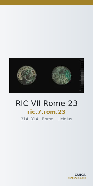 RIC VII Rome 23 — CANOA