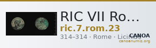 RIC VII Rome 23 — CANOA