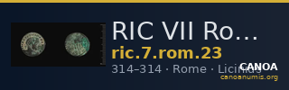RIC VII Rome 23 — CANOA