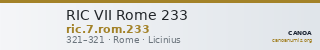 RIC VII Rome 233 — CANOA