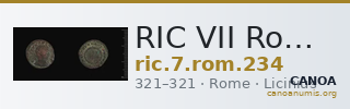 RIC VII Rome 234 — CANOA