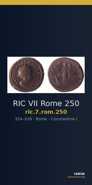RIC VII Rome 250 — CANOA