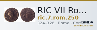 RIC VII Rome 250 — CANOA