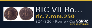 RIC VII Rome 250 — CANOA