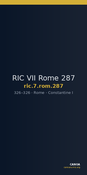 RIC VII Rome 287 — CANOA