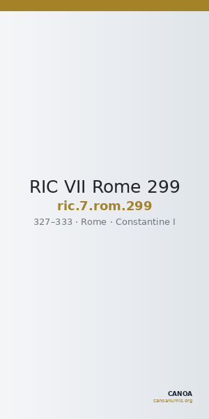 RIC VII Rome 299 — CANOA
