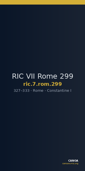 RIC VII Rome 299 — CANOA