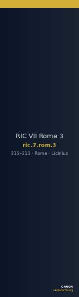 RIC VII Rome 3 — CANOA