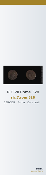 RIC VII Rome 328 — CANOA