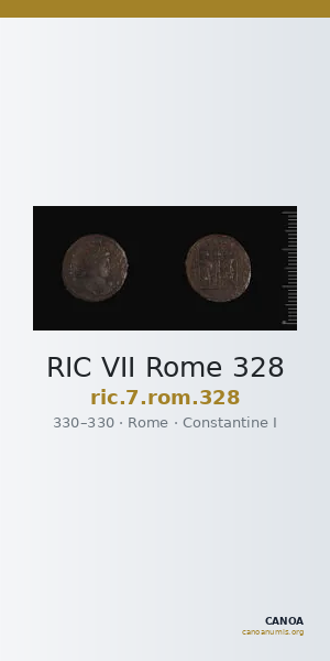RIC VII Rome 328 — CANOA