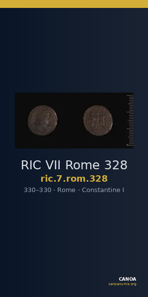 RIC VII Rome 328 — CANOA