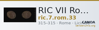 RIC VII Rome 33 — CANOA