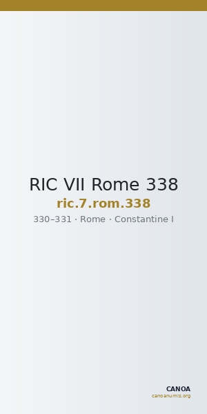RIC VII Rome 338 — CANOA