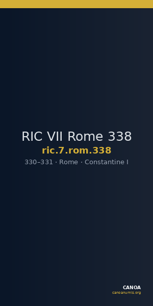 RIC VII Rome 338 — CANOA