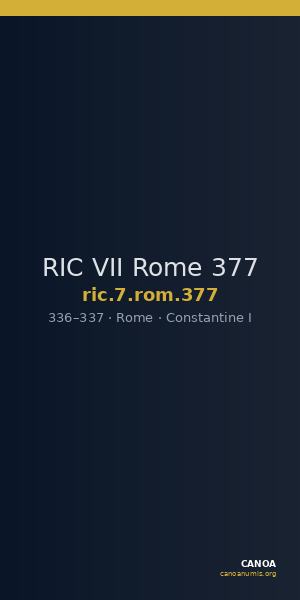 RIC VII Rome 377 — CANOA
