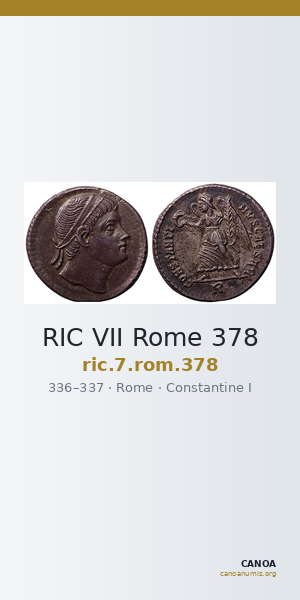 RIC VII Rome 378 — CANOA