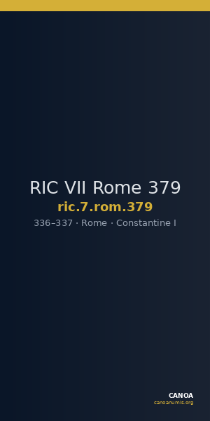 RIC VII Rome 379 — CANOA
