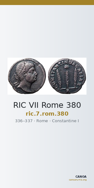 RIC VII Rome 380 — CANOA