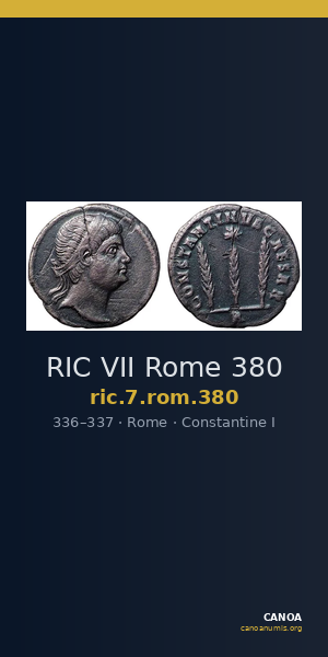 RIC VII Rome 380 — CANOA
