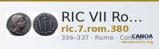 RIC VII Rome 380 — CANOA