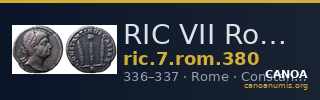 RIC VII Rome 380 — CANOA