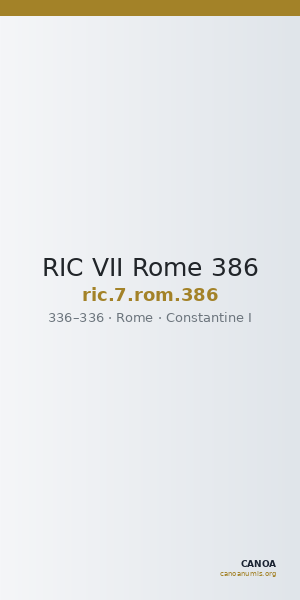 RIC VII Rome 386 — CANOA