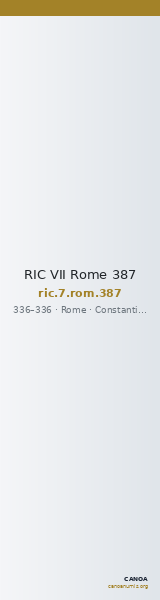 RIC VII Rome 387 — CANOA