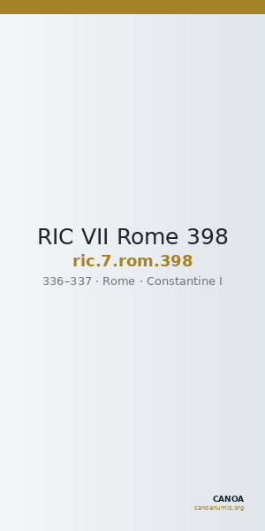 RIC VII Rome 398 — CANOA