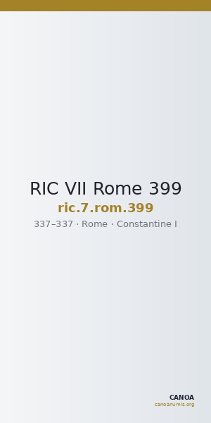 RIC VII Rome 399 — CANOA