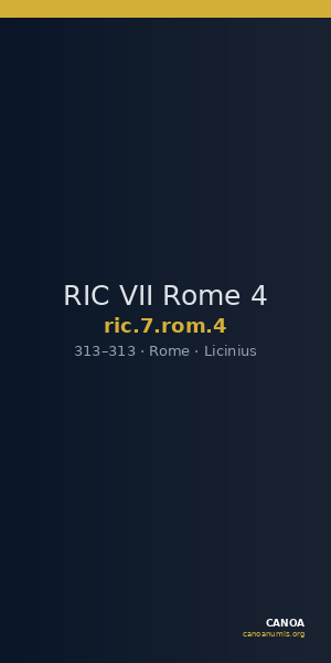 RIC VII Rome 4 — CANOA