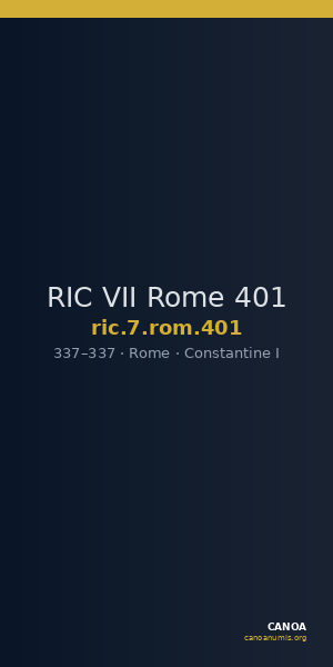 RIC VII Rome 401 — CANOA