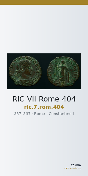 RIC VII Rome 404 — CANOA