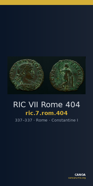 RIC VII Rome 404 — CANOA