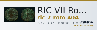 RIC VII Rome 404 — CANOA