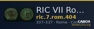 RIC VII Rome 404 — CANOA
