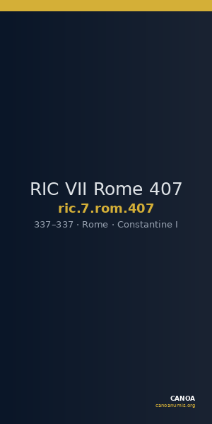 RIC VII Rome 407 — CANOA
