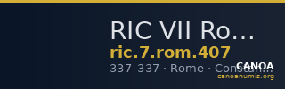RIC VII Rome 407 — CANOA