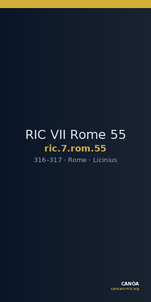 RIC VII Rome 55 — CANOA