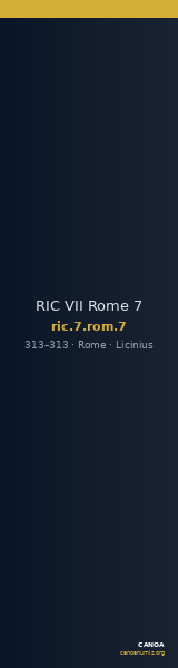 RIC VII Rome 7 — CANOA