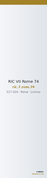RIC VII Rome 74 — CANOA